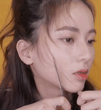 网红胎毛刘海教程