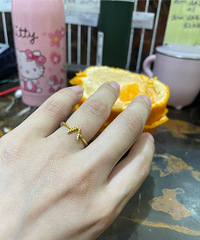 现实主义女孩。一直都爱足金戒指,七折入手好划算