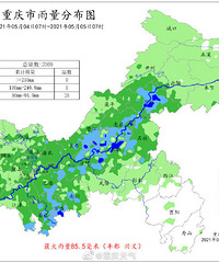 重庆6个区县的25个雨量站达暴雨,局地猛泼雨85.5毫米