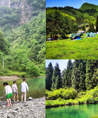 藏在山里的露营地,能耍水、挖笋子