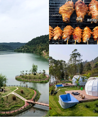 阆中逍遥谷太适合度假了,几百住星空屋