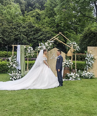第一次参加草坪婚礼,这样的婚礼让老阿姨心生羡慕呀
