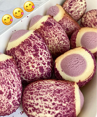 盒马的紫薯麻薯太好吃了吧!【我爱逛超市】