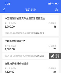 有没有人,帮忙看下定投的这几只基金