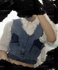 衣服改造,把牛仔裤改成了酷帅小马甲,好看吗?