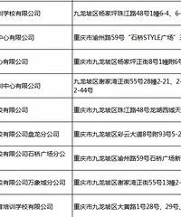 关注!九龙坡区校外培训机构“黑白名单”出炉!