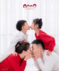 愿时光缓缓,你们慢慢长,一家四口全家福【2021第2届写真秀