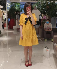 逛街买的歌莉娅娃娃裙,纯情显瘦、乖巧甜美、版型很好!