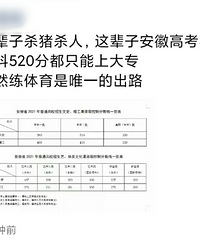恐怖,安徽高考划线,520分都只能读专科了?
