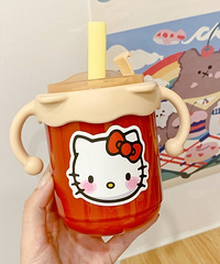 没有哪个女孩能拒绝hello kitty叭,新杯子颜值太高了