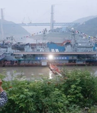 166舰起航,开拔重庆建设码头