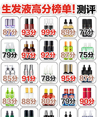 网上的生发液高分榜单|这里面你们用过哪些?求真实评价和推荐
