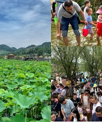 来沙坪坝这里捉泥鳅的人也太多了吧