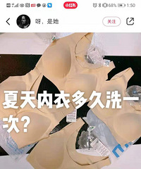 集美们夏天的内衣都是多久洗一次?