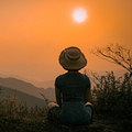 在南天门邂逅夕阳