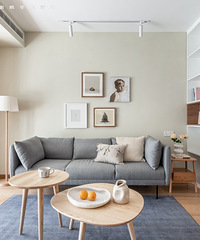 实物比效果图好看!85平原木风,地台是我的最爱