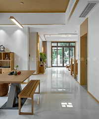 一家三口住330㎡联排别墅,全原木家具环保第一