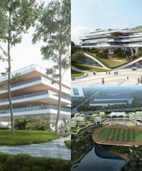 大竹林这块地终于要建学校了,设计稿好好看