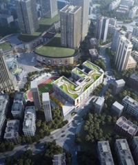 马家堡小学扩建效果图,总投资2.5亿,好洋气