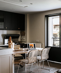 龙湖南苑100平改一室一厅,奶咖色的家超温柔