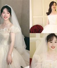 婚礼延期重新选的试妆也好满意,还买一送一