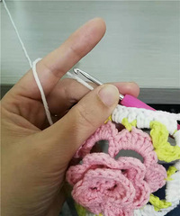 钩织入坑一年,作业秀来啦!沙发垫、包包、耳环...