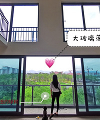 捡漏买到200平三层上叠,窗外一片绿色,还有摩天轮和瀑布