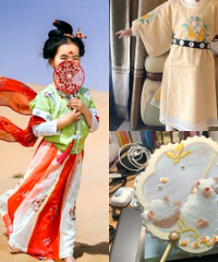 今年中秋,大家都在给娃儿抢汉服