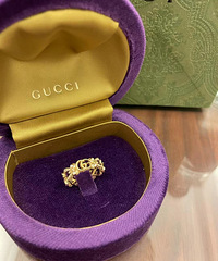种草绝美的Gucci flora新款戒指