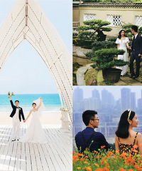 婚纱照从三亚拍到重庆,不同的城市不同的体验