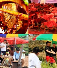 吃耗牛火锅捉稻田鱼,全家一起嗨翻了天