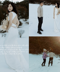 去仙女山拍了组雪景婚纱照,真正的美丽“冻人”