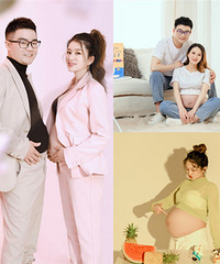跑了两家店,终于拍到让我满意的孕妇写真照