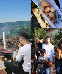 周末约个农场,吃完柴火火锅捉鸡捡鸡蛋
