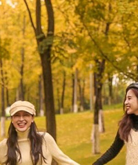 重庆中央公园的银杏黄了,好喜欢
