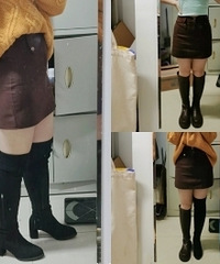 这才是身高155小粗腿穿靴子真实样子