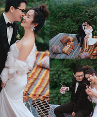 10周年的婚纱照,100斤的我也能拍得这么瘦
