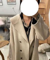 挺垂顺,然后这个大翻领我也喜欢的大衣来反馈
