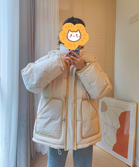 种草很久的巨厚实米黄色羽绒服,简直太保暖了!