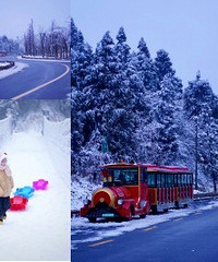 南天湖看雪,发现雪多人少的玩雪处