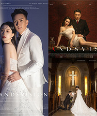 继中卫、三亚后,又回到成都拍了4套室内婚纱照