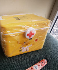 捡到趴活,一分钱领了个小药箱