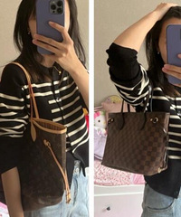 LVneverfull中号和小号上身对比,你们觉得哪款更合适