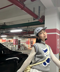 小熊针织马甲,减龄但不幼稚