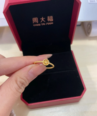 周大福的小众款惊喜到我了,小众也不浮夸,超级精致