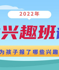 重庆兴趣班调查,你们给孩子报了哪些兴趣班?