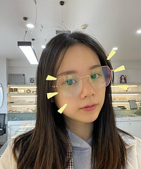 终于配到了颜值在线价格美丽的眼镜了!戴久了也不会敏感酸痛哦