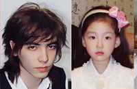 原来帅哥、美女们真的是从小就好看