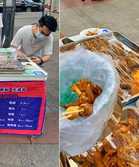 跟着“辞职卖卤菜的小两口”摆摊