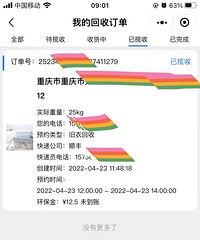 把不要的旧衣服换了12.5元,上门回收还不收取快递费